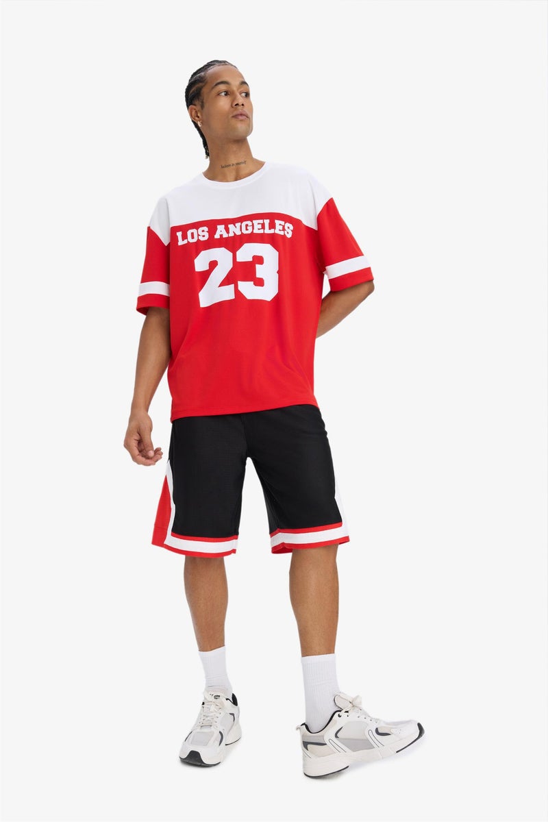 DeFacto Black Man DeFactoFit Oversize Sports Shorts Casual - Image 1